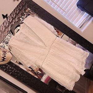 White lace romper